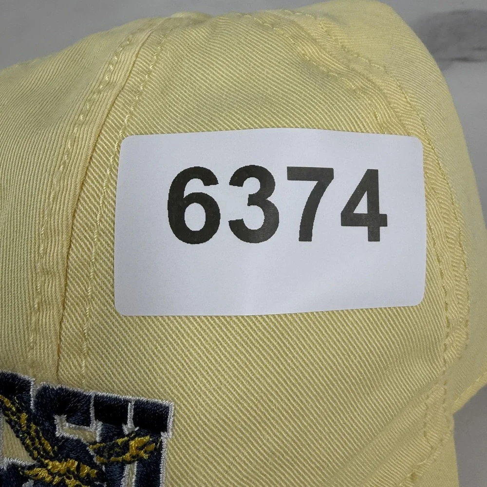 CSU Hat Cap Strap Back Mens Yellow NCAA Coppin State Baseball Football Relaxed